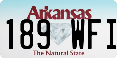 AR license plate 189WFI