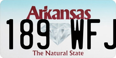 AR license plate 189WFJ