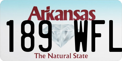 AR license plate 189WFL