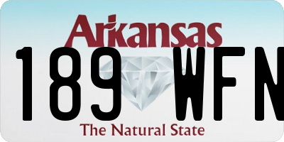AR license plate 189WFN