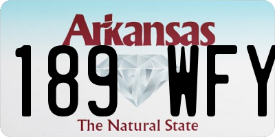 AR license plate 189WFY