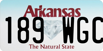 AR license plate 189WGC