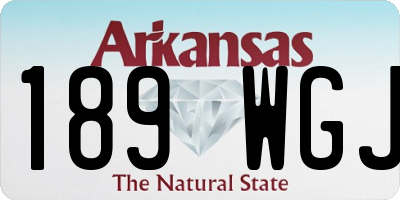 AR license plate 189WGJ