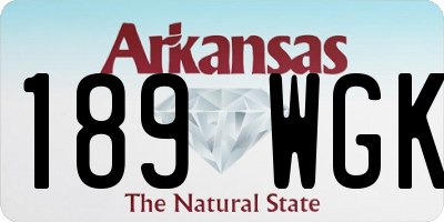 AR license plate 189WGK