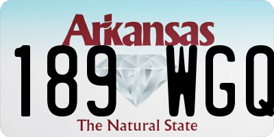 AR license plate 189WGQ