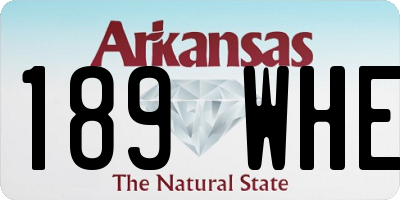 AR license plate 189WHE