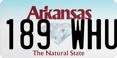 AR license plate 189WHU