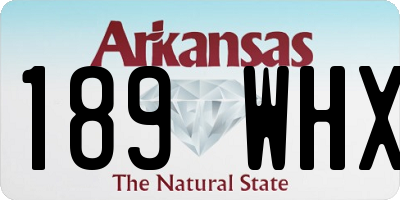AR license plate 189WHX