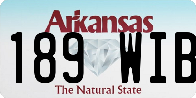 AR license plate 189WIB