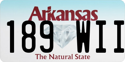 AR license plate 189WII