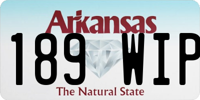 AR license plate 189WIP