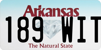 AR license plate 189WIT