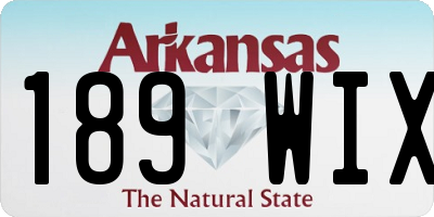 AR license plate 189WIX