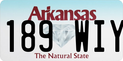 AR license plate 189WIY