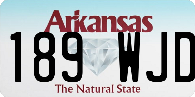 AR license plate 189WJD