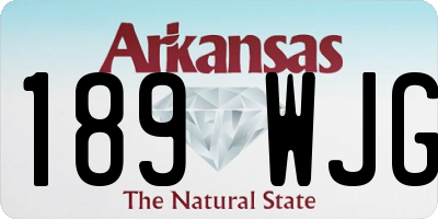 AR license plate 189WJG