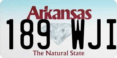 AR license plate 189WJI