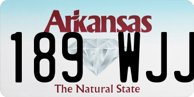 AR license plate 189WJJ