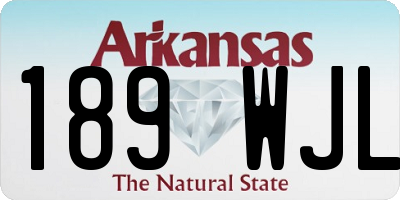 AR license plate 189WJL