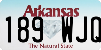 AR license plate 189WJQ
