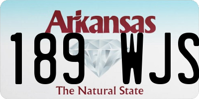 AR license plate 189WJS