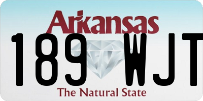 AR license plate 189WJT