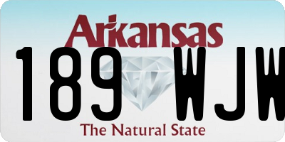 AR license plate 189WJW