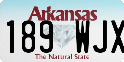 AR license plate 189WJX