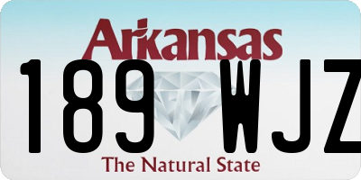 AR license plate 189WJZ