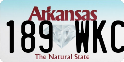 AR license plate 189WKC
