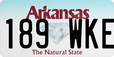 AR license plate 189WKE