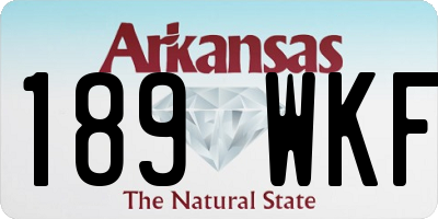 AR license plate 189WKF