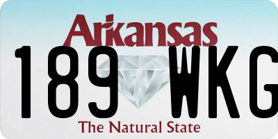 AR license plate 189WKG