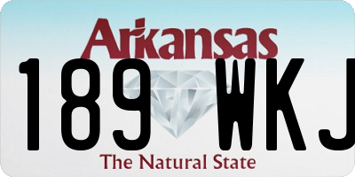 AR license plate 189WKJ