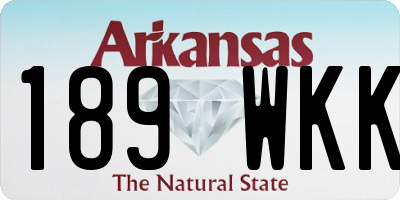 AR license plate 189WKK