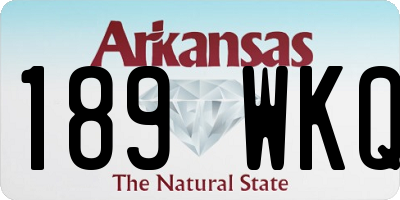 AR license plate 189WKQ