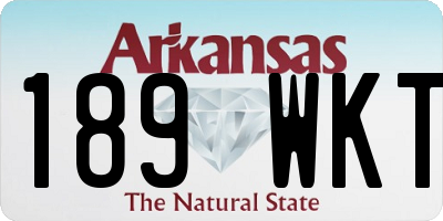 AR license plate 189WKT