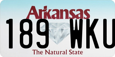 AR license plate 189WKU