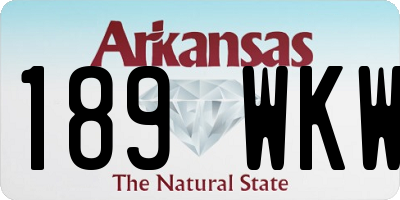 AR license plate 189WKW