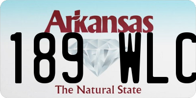 AR license plate 189WLC