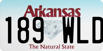 AR license plate 189WLD