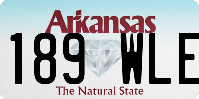 AR license plate 189WLE