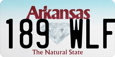 AR license plate 189WLF