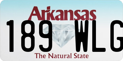 AR license plate 189WLG