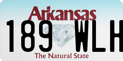 AR license plate 189WLH
