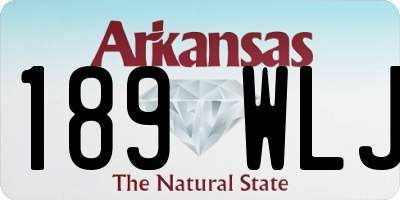 AR license plate 189WLJ