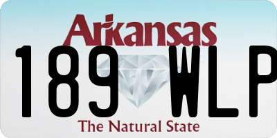 AR license plate 189WLP