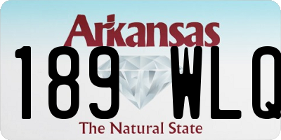 AR license plate 189WLQ