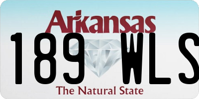 AR license plate 189WLS