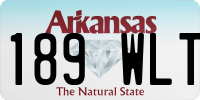 AR license plate 189WLT